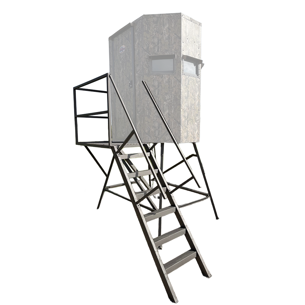MB Ranch King Tower - FOR INSULATED BLIND - 10 ft. High - For 8 ft. x 8 ft. Blind - Tower, Porch, Stairs