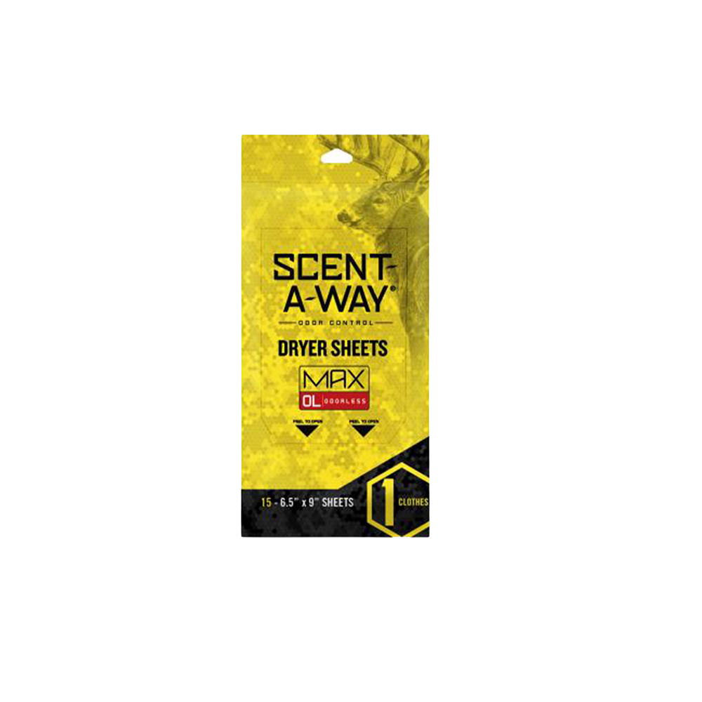 Scent-A-Way Dryer Sheets Unscented 15 Pack