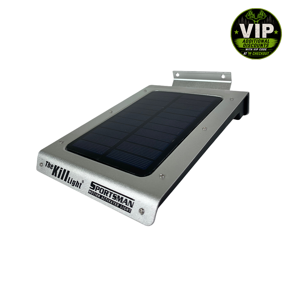Kill Light® Sportsman Motion Activated Feeder Light – Solar Powered LED Feeder Light with Anti-Spook Technology