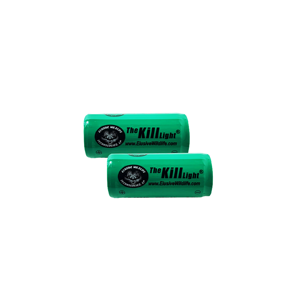 Kill Light Battery-16340 700mAh Rechargeable Batteries 2 Pack