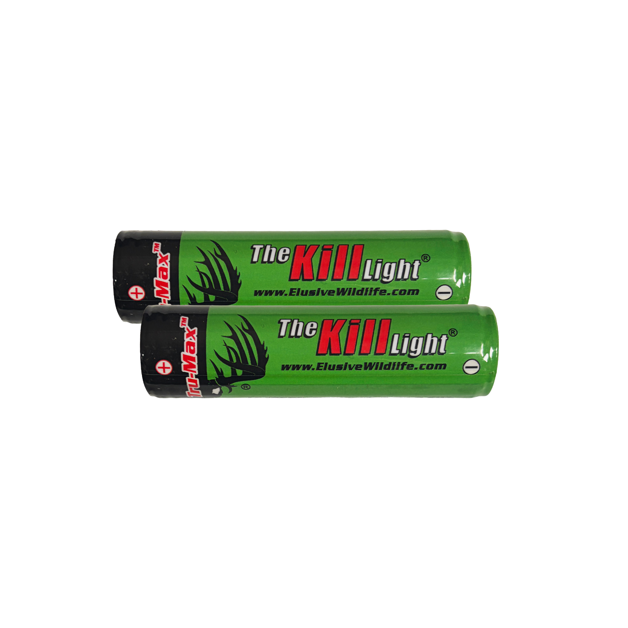 Kill Light Battery-TRU-MAX-18650 2600mAh Rechargeable Batteries, 2 Pack