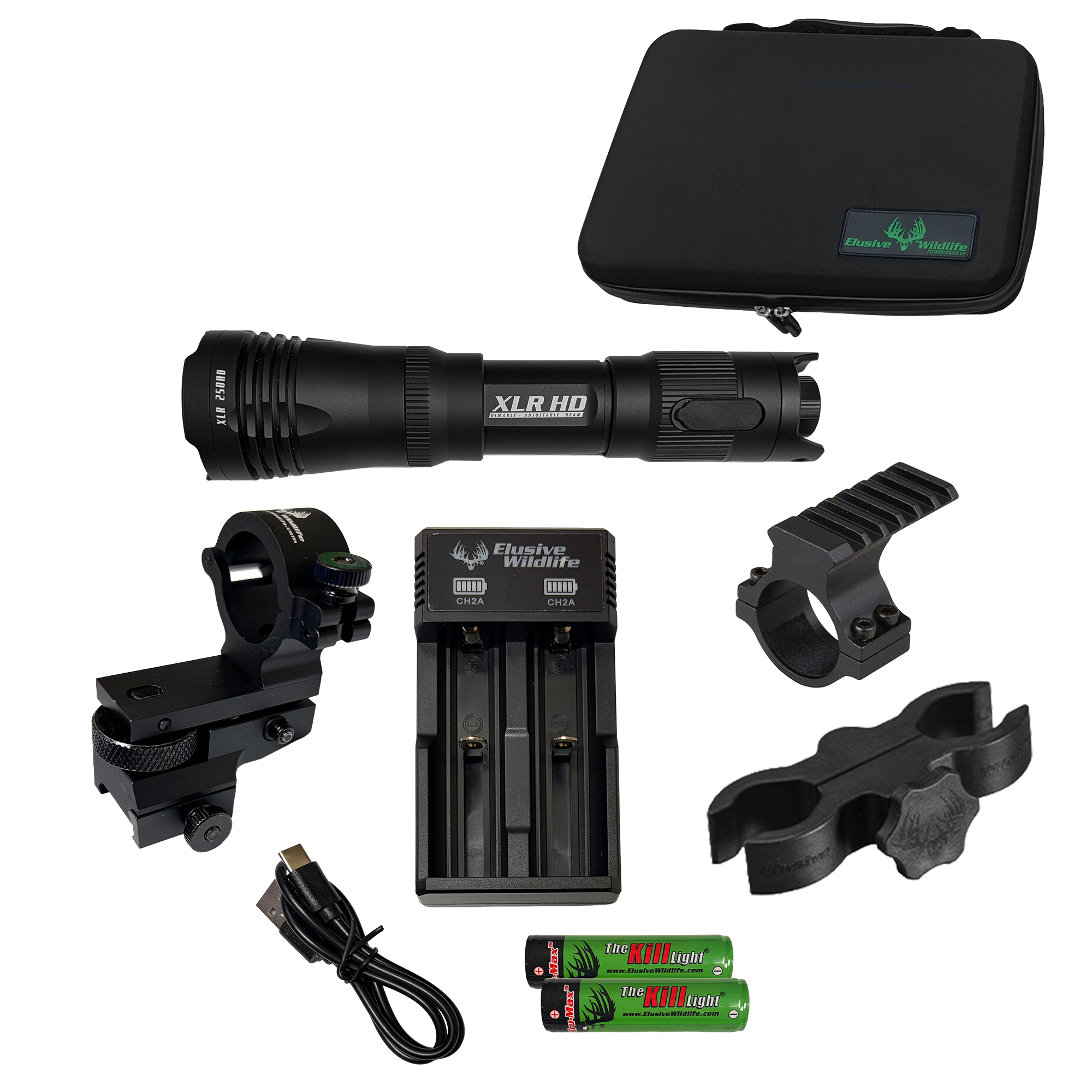 Kill Light XLR 250HD Zoom Focus Hunting Light Package