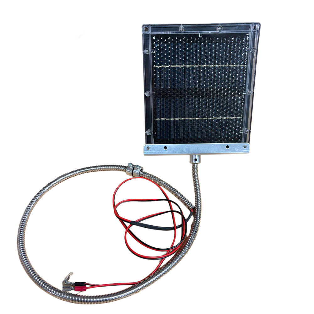 Elusive Wildlife 12 Volt Solar Panel for Wildlife Feeders with Reinforced Cable & Mounting Bracket