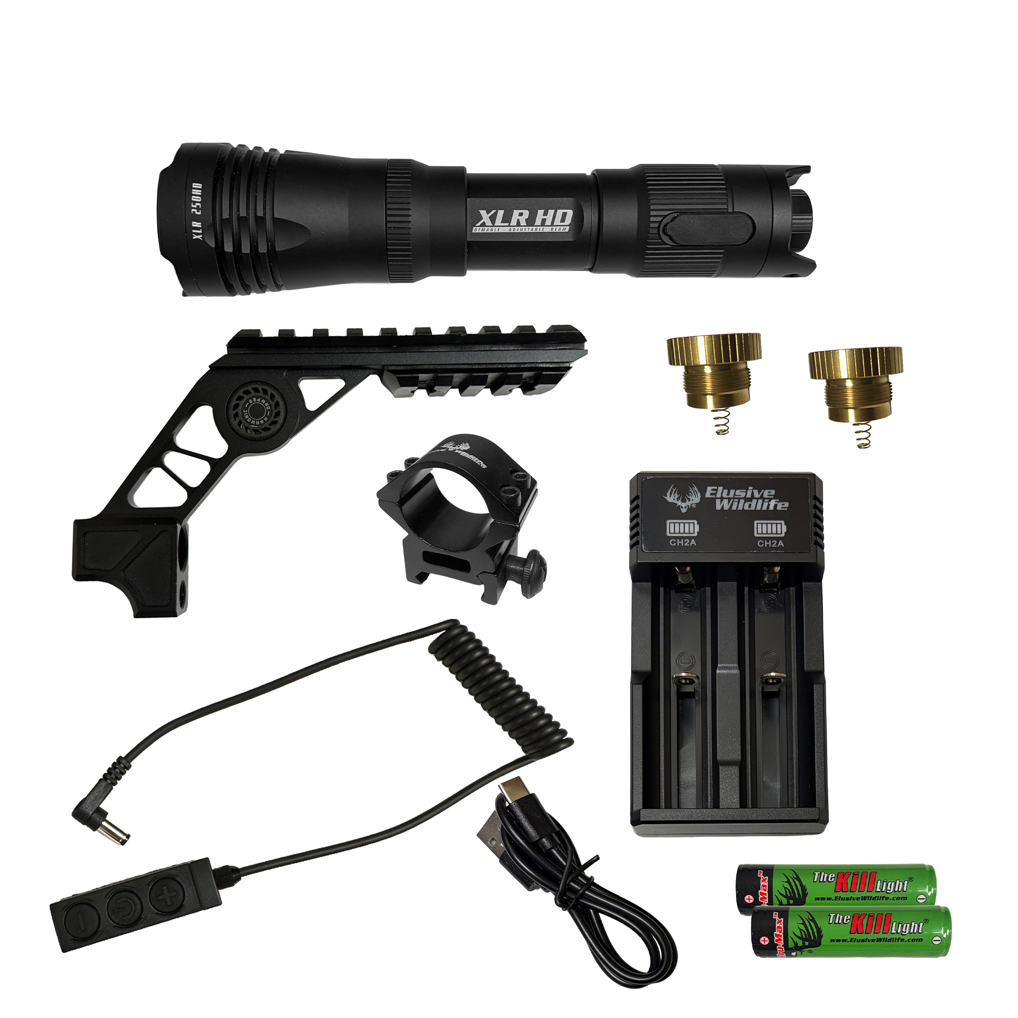 Kill Light® XLR 250HD PRO Bow Hunting Light Package | LED Archery Light Kit for Night Hunting Hogs, Predators & Varmints