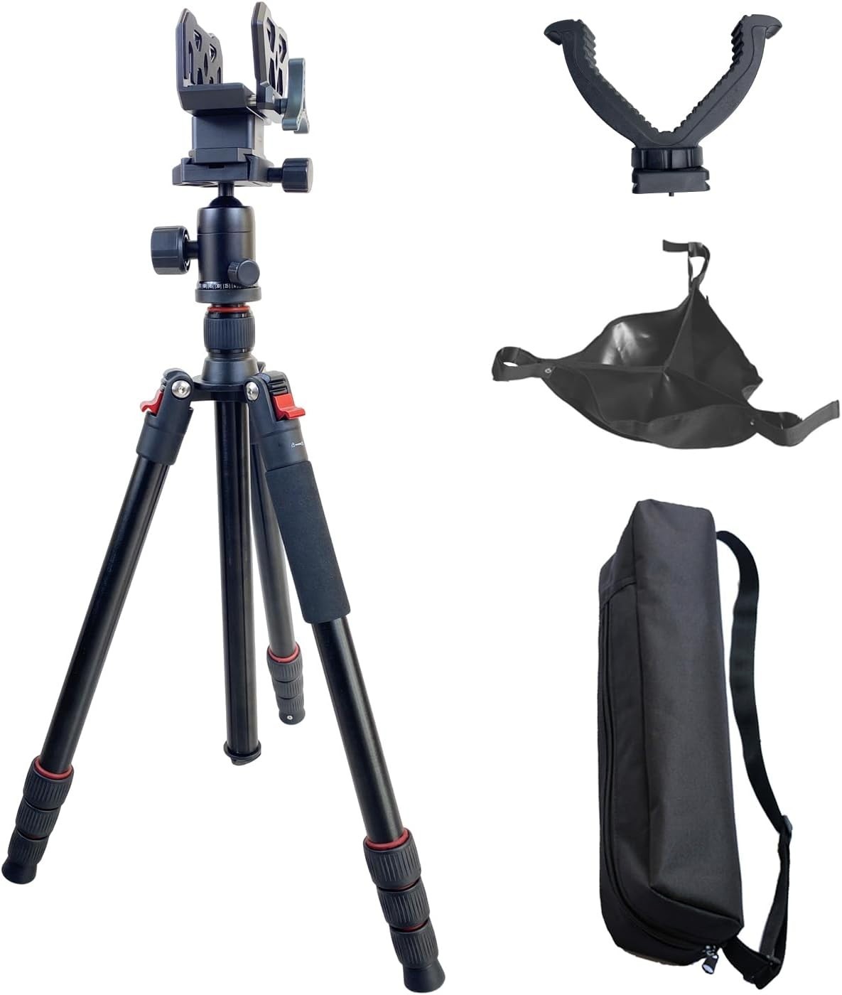 Adjustable Hunting Shooting Stick Tripod – Rifle & Pistol Shooting Rest Stand